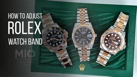 how to adjust rolex watch band|adjusting rolex oyster watch band.